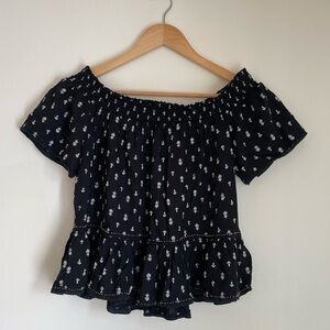 Superdry Black Off-Shoulder Top